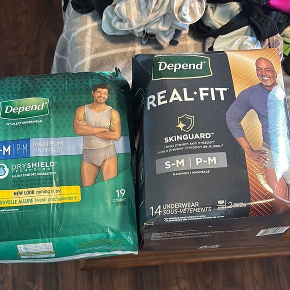 Depend Other - Men's Real-Fit Underwear - Lot of 2